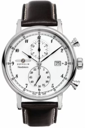 Image of Mens Zeppelin Nordstern Chronograph Watch 7578-1