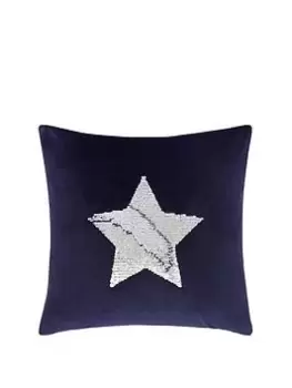 Image of Catherine Lansfield Sequin Star Cushion