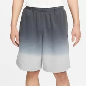 Image of Nike Club+ Mens French Terry Dip Dyed Shorts - Grey