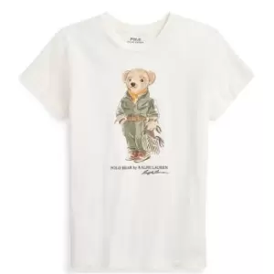 Image of Polo Ralph Lauren Safari Bear t Shirt - White