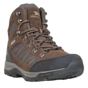 Image of Trespass Mens Chavez Mid Cut Hiking Boots (9 UK) (Dark Brown)