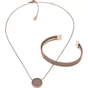 Image of Ladies Skagen Jewellery Merette Necklace Gift Set