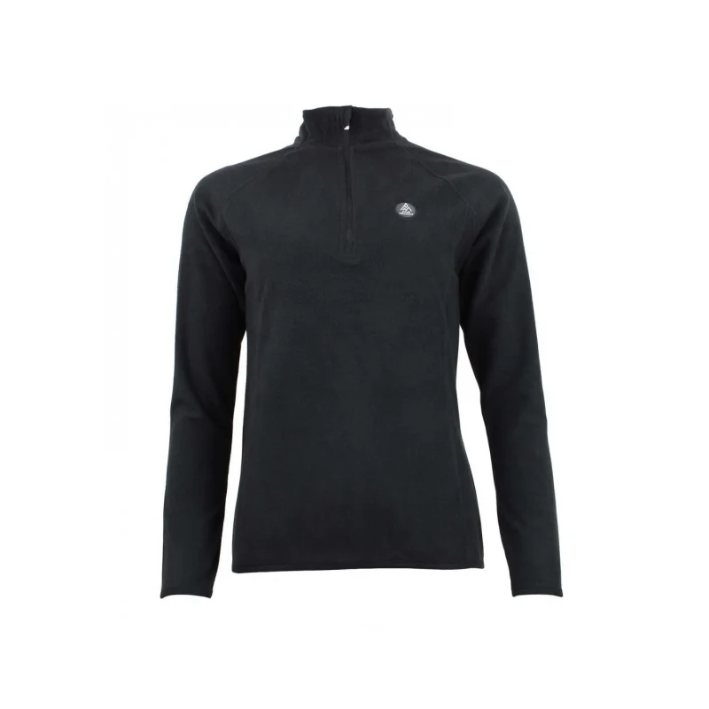 Image of Womens 1/2 zip fleece Peak Mountain Micro Noir Female L