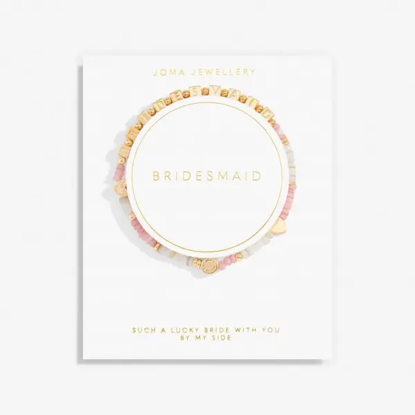 Image of Happy Little Moments Bridesmaid Gold Plated 17.5cm Bracelet 7093