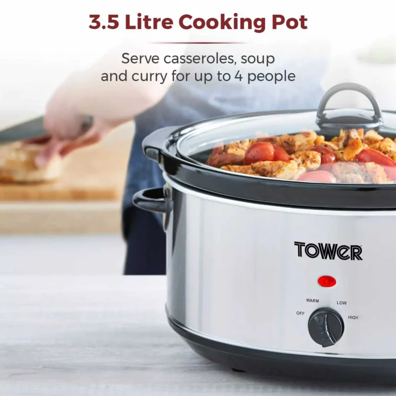 Image of Tower T16039Y T16039Y 3.5L Slow Cooker Tower T16039Y