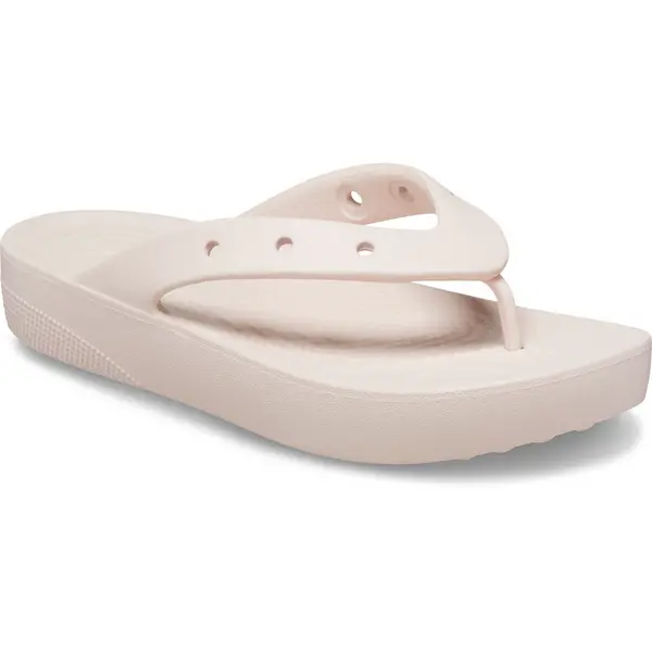 Image of Crocs Womens Classic Platform Slip On Summer Flip Flops UK Size 7 (EU 39.5) Quartz CRC334-QUARTZ-7