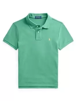 Image of Ralph Lauren Boys Short Sleeve Polo Shirt - Green, Size 12-14 Years=L