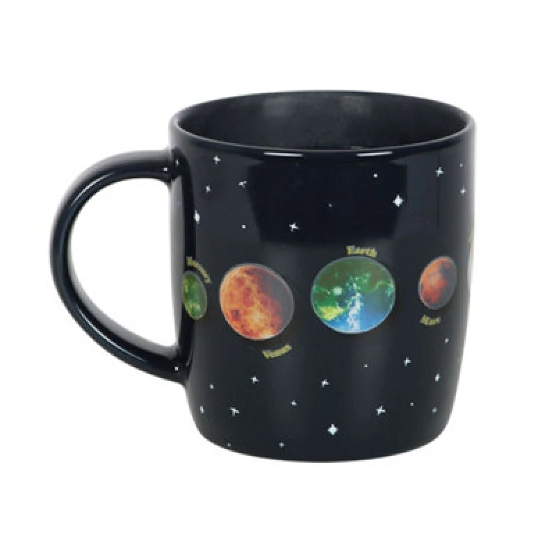 Image of Something Different Something Different Solar System 500ml Heat Changing Mug in Light Blue Light Blue One Size Unisex 5063652070208