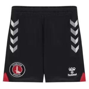 Image of Hummel Charlton Athletic Away Shorts 2021 2022 Juniors - Black