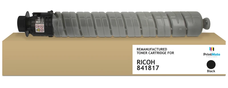 Image of PrintMate RICOH 841817. remanufactured toner. Black 29500p