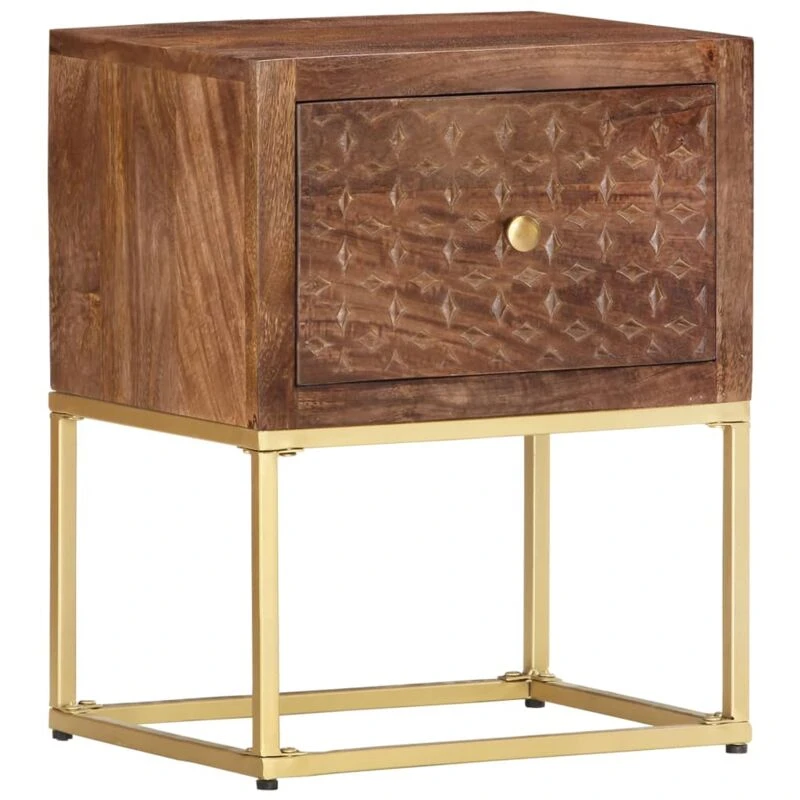 Image of VIDAXL Bedside Cabinet 40x30x50cm Solid Mango Wood Vidaxl 286554