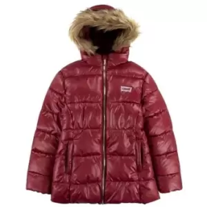 Image of Levis Fur Padded Jacket - Red