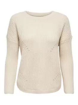 Image of ONLY Loose Knitted Pullover Women White