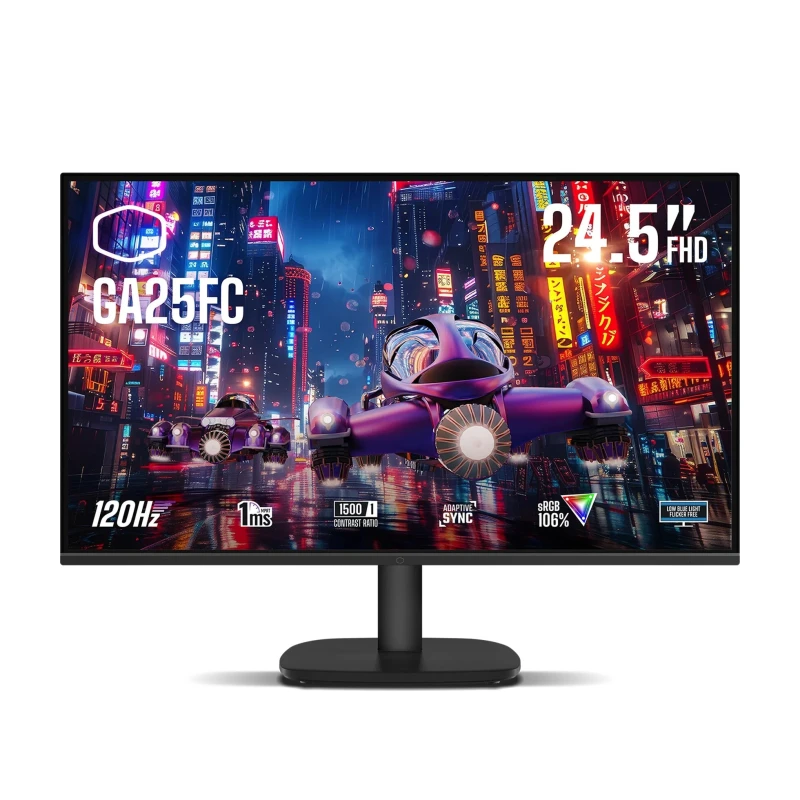 Image of Cooler Master GA25FC-UK 24.5" 120hz FHD 1920x1080 Widescreen IPS Monitor - Black