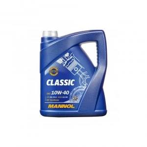 Image of MANNOL 5L Classic Semi-Synthetic Engine Oil 10W-40 API SN/CH-4 ACEA A3/B6