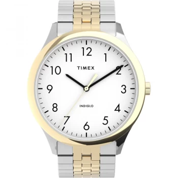 Image of Timex White And Two Tone 'Easy Reader' Watch - TW2U40000