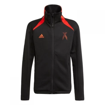 Image of adidas AEROREADY X Football-Inspired Track Top Kids - Black / Red