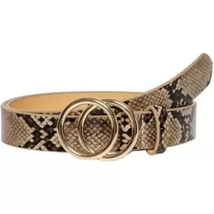 Image of Only Pu Snake Skin Belt Womens - Black