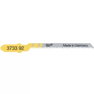 Image of Milwaukee T101AO Wood and Plastic Curve Cutting Jigsaw Blades Pack of 5