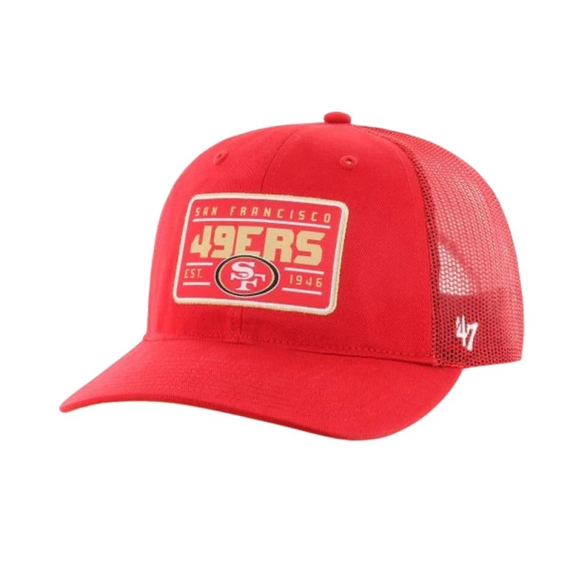Image of San Francisco 49ers Womens Trucker Cap in Red Red Female One Size