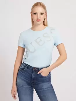 Image of Guess Rhinestones Logo T-Shirt