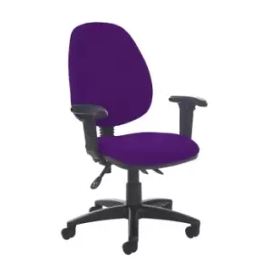 Image of Dams MTO Jota High Back Asynchro Operators Chair with Adjustable Arms - Blizzard