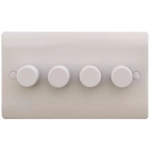 Image of ESR Sline 40-400W White 4G 2 Way 230V Electric Dimmer Switch Wall Plate