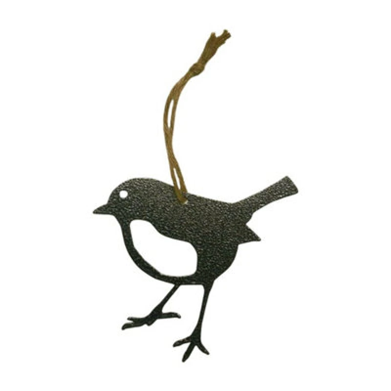 Image of Poppy Forge Hanging Robin Garden Art (Pack Of 3) - W15 X H15cm - Black