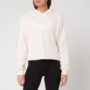 Image of Puma Womens Ampliified Cropped Hoody - Rosewater - L - Pink