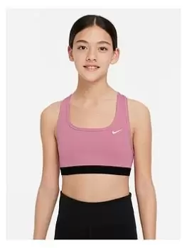 Image of Nike Older Girls Swoosh Sports Bra - Light Pink