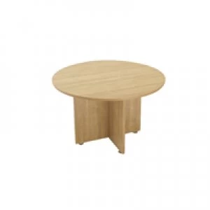 Image of Avior Ash 1200mm Round Meeting Table Ash KF838268