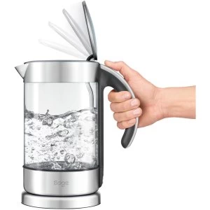 Image of Sage BKE750CLR The Crystal Clear Brushed Steel