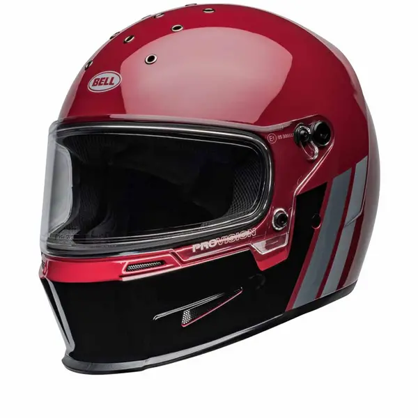 Image of Bell Eliminator Brick Red Black Full Face Helmet Size S