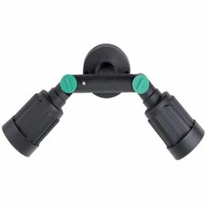 Image of KnightsBridge Garden Outdoor PAR38 ES E27 Wall Mounted Light - Double