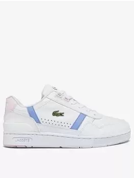 Image of Lacoste T-clip 0722 Trainers, White/Blue, Size 3, Women