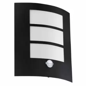 Image of Eglo Black Zinc-plated Steel Outdoor Wall Lamp