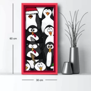 Image of 3060AHS-033 Multicolor Decorative Framed MDF Painting