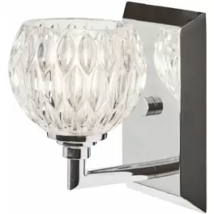 Image of Loops - IP44 Wall Light Sconce Polished Chrome LED G9 3.5W Bulb