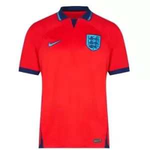 Image of Nike England Away Shirt 2022 2023 Adults - Red