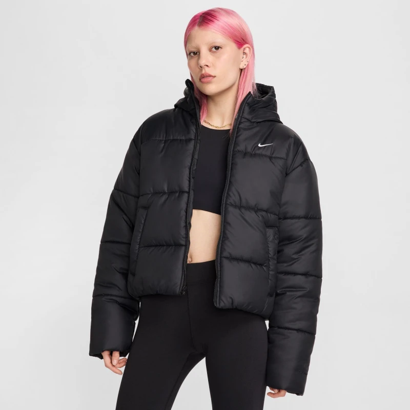Image of Nike Sportswear Classic Puffer Jacket Womens Black female 12 (M)
