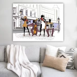 Image of 68815552_70100 Multicolor Decorative Canvas Painting