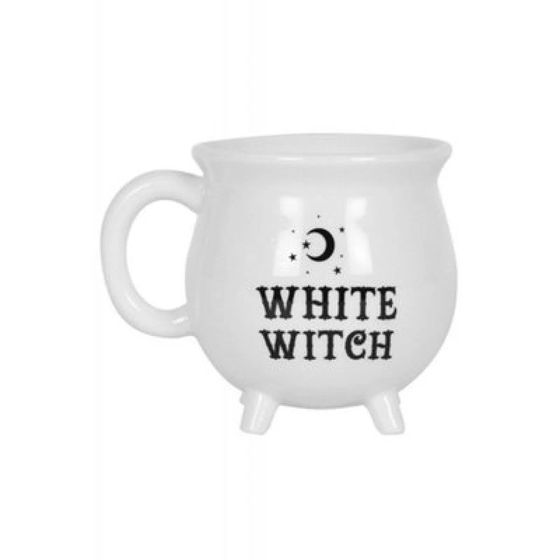 Image of Something Different Something Different White Witch Cauldron Mug White One Size Unisex 5059699170124