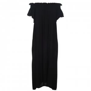 Image of Watercult Whisper Bardot Dress - 006 BLACK
