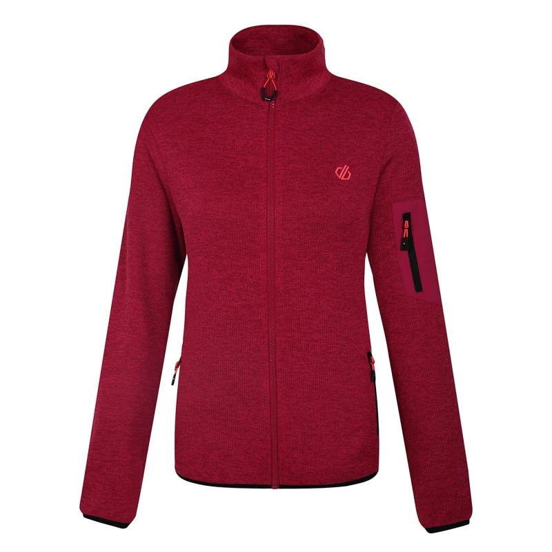 Image of Dare 2B Womens Torrek Full Zip Fleece Jacket 16 - Bust 40' (102cm) Berry Pink DWA720-176-16