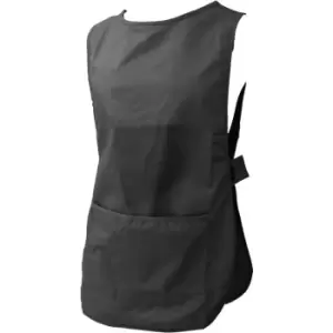 Image of Womens/Ladies Workwear Tabard (l) (Black) - Black - Dennys