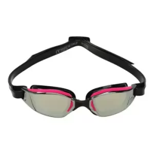 Image of Aqua Sphere Sphere Phelps Xceed Silver Mirror Goggles Adults - Black