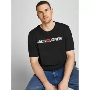 Image of Jack and Jones and Jones Corp Logo T-Shirt Mens - Black