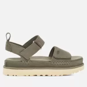 Image of UGG Womens Goldenstar Suede Flatform Sandals - UK 8