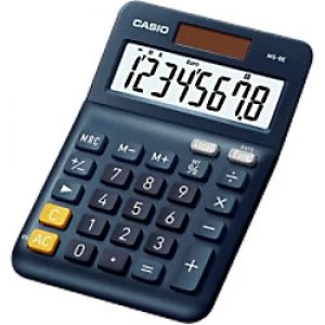 Image of Casio Desktop Calculator MS-8E Digit Display Blue