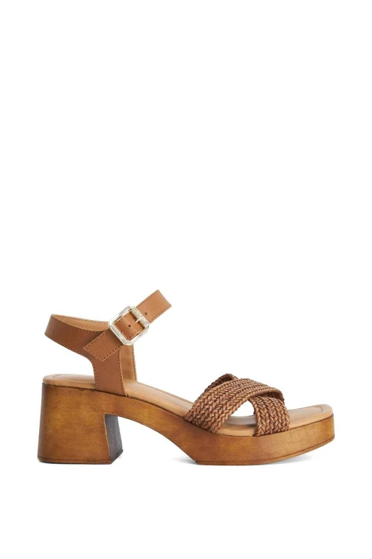 Image of Dune London Womens 'Janko' Sandals in Tan Size: 3 Tan Female 3